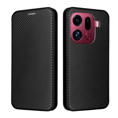 For Oppo Find X9 Pro, Luxury Carbon Fiber Pattern Leather Card Wallet Case Cover