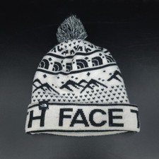 THE NORTH FACE Ski Tuke Stretch Pom Beanie Hat TNF Blue Knit Adults One Size