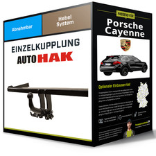 Abnehmbare Anhängerkupplung für PORSCHE Cayenne 02-10 Typ 9PA/955 Auto Hak NEU