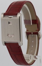 NEW 2025 PAPERS Cartier Tank à Guichets PLATINUM Manual 25mm WGTA0236 4582 BOX 3