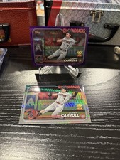 Corbin Carroll 2024 Topps Gold Cup Lot Purple Foil /799 And Chrome Prizm