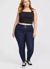 Torrid Super Soft Jeggings Plus Size 18 Dark Wash High Rise Stretch Skinny Jeans