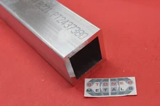 2"x 2"x 1/4" Wall ALUMINUM SQUARE TUBE 15" Long 6061 T6 WITH RADIUS EDGE New