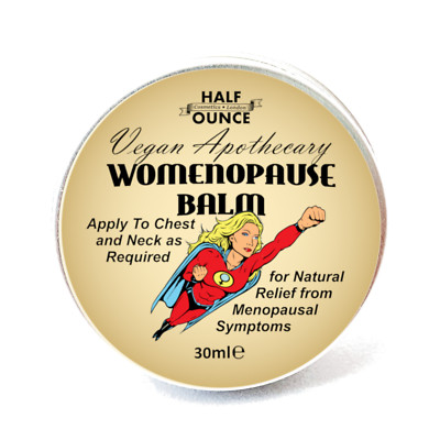 Womanopause! Balsam, veganer und natürlicher Balsam zur Linderung der Symptome der Menopause