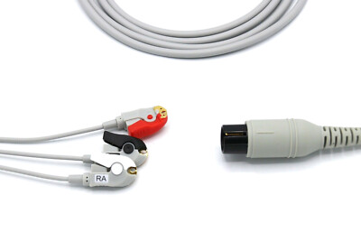 Cavo ECG 3 Derivazioni A 6 Pin Compatibile Welch Allyn - ALPTA MPC018B Con Connettori Grabber - Foto 2