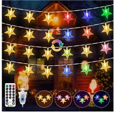 Star String Lights Waterproof 49FT 100LED 11Modes Color Changing Twinkle lights 