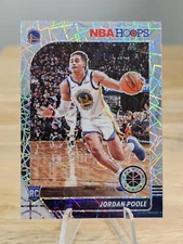 Jordan Poole 2019-2020 NBA Hoops Premium Stock Silver Laser Prizm Rookie RC