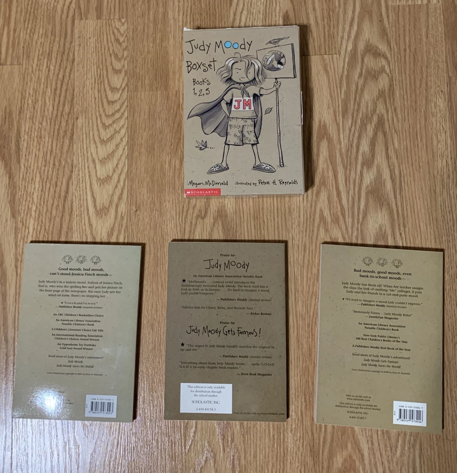 Judy Moody Box Set of 3 Saves The World Gets Famous Was In A Bad Megan McDonald - Image 2 of 2