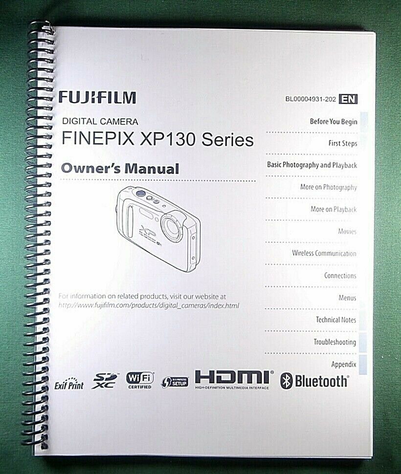 Fujifilm Finepix XP130 Series Owner's Manual: 150 Pages &