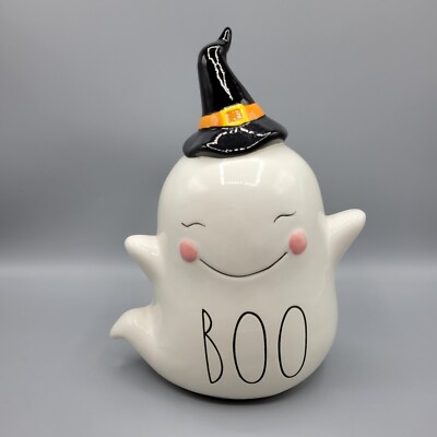 Ceramic Halloween BOO Ghost Figurine, 10.5