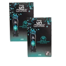 2 Pack Downy Unstopables, Fresh, 1.37 oz each In-Wash Scent Booster Beads