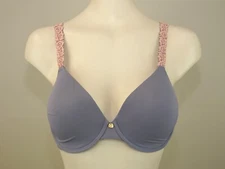 Natori 731080# Pure Luxe Plunge T-Shirt Lined Underwire Bra US Size 32 DDD