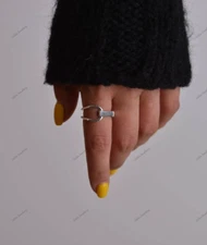 Silver Sterling Silver Geometric Adjustable Ring | Perfect Gift For Her