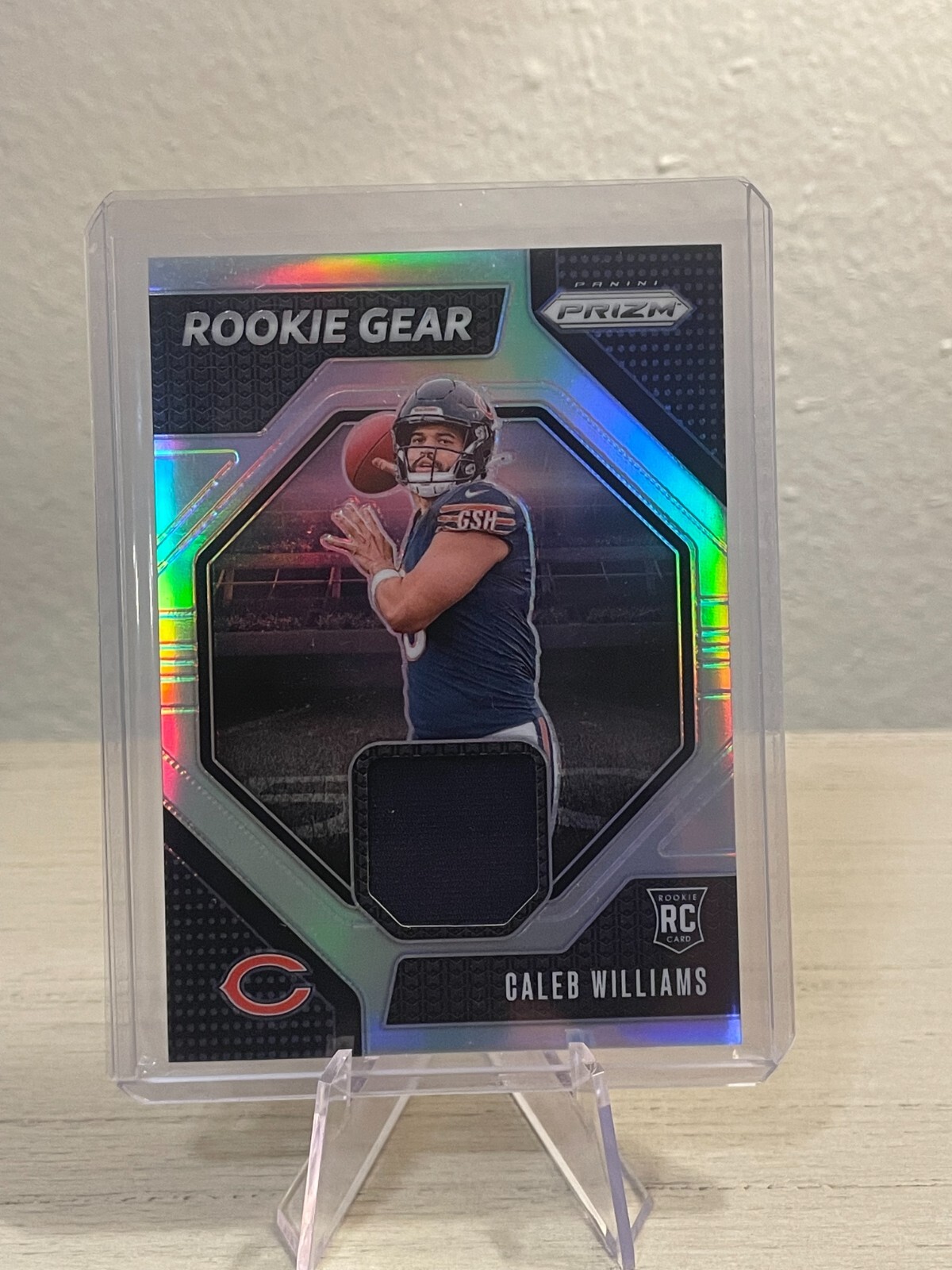 2024 Panini Prizm Rookie Gear Caleb Williams RC Rookie Prizm Jersey Relic BEARS