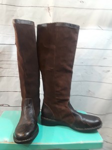 clarks riding boots brown