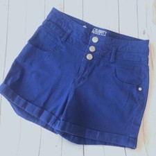 Celebrity Pink High Rise Cuffed Button Front Denim Shorts Size 7