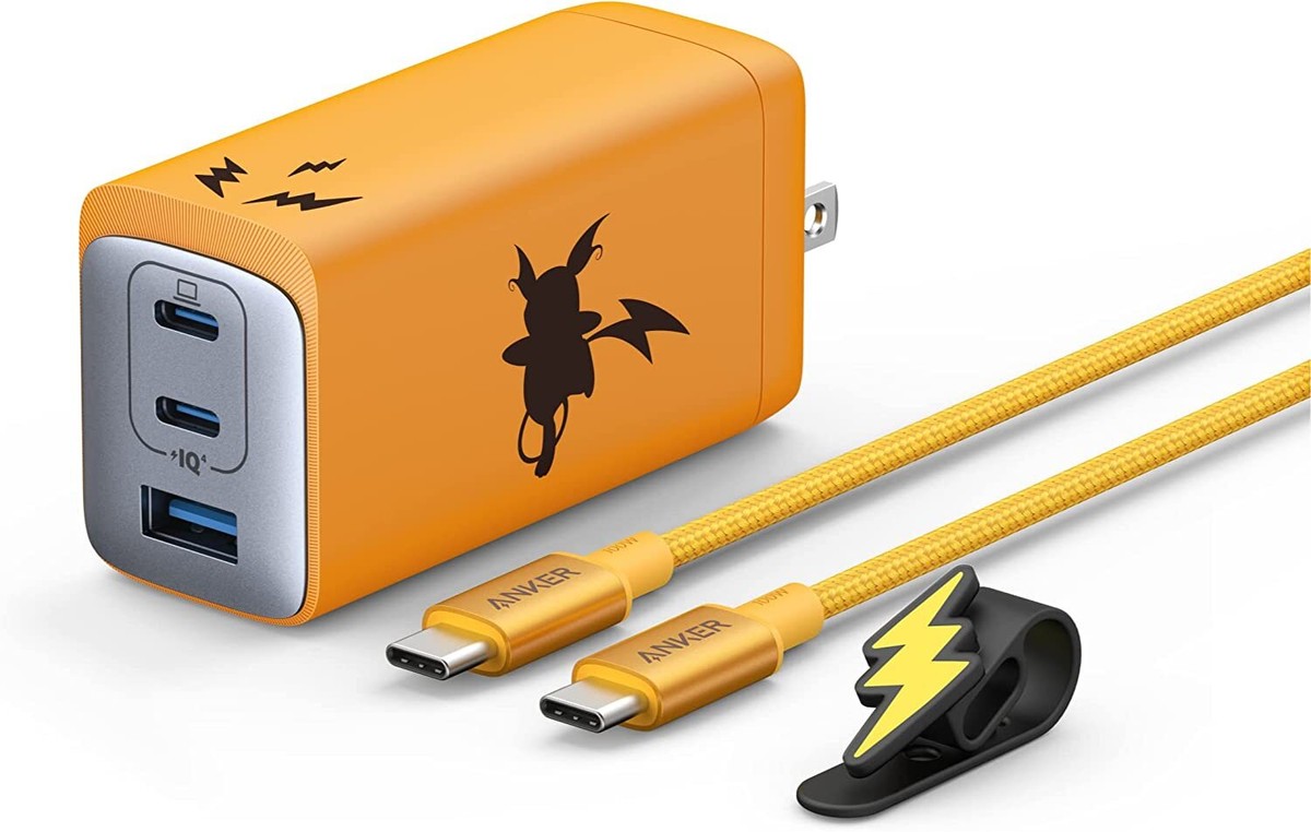 Pokemon Anker Pichu Pikachu Raichu USB C Charger 20W 65W 120W From
