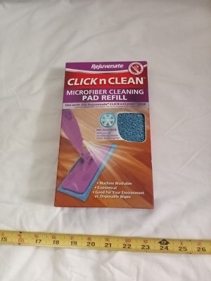 NEW Click N Clean Microfiber Mop Cleaning Pad Refill Microfiber Cleaning Refill