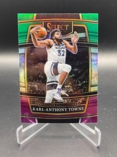 2021-22 Select Prizms Green White Purple #10 Karl-Anthony Towns T-Wolves