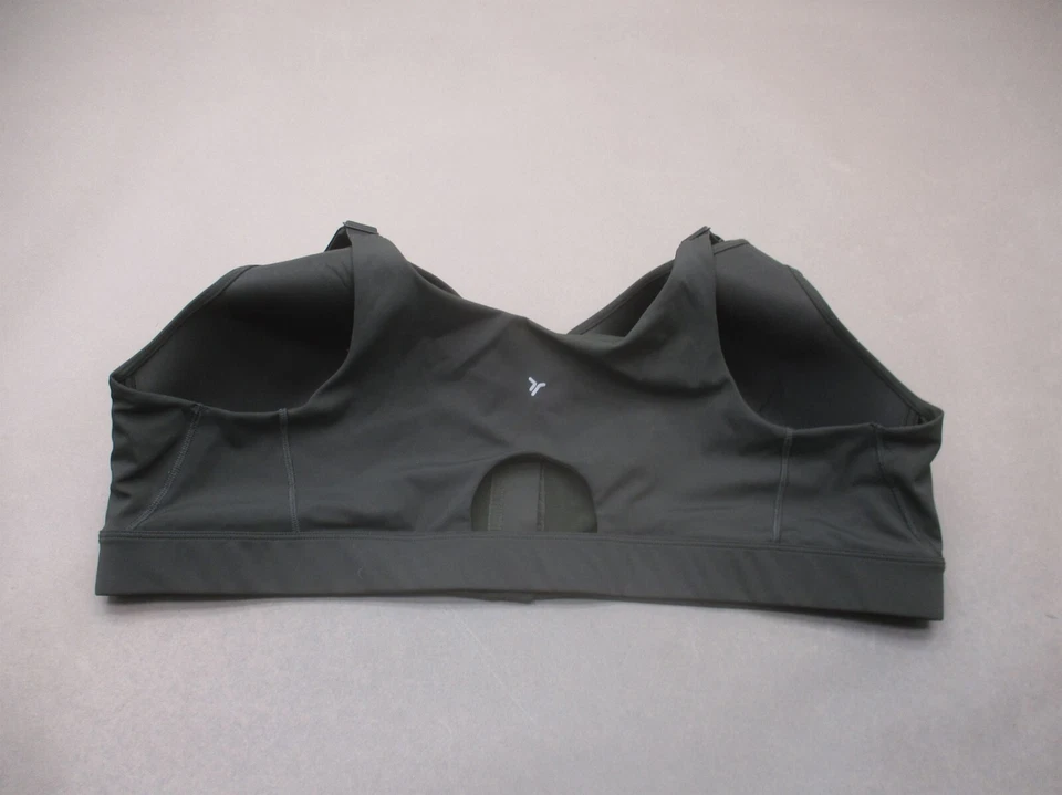 Sutiã esportivo feminino 44D Old Navy forrado sem fio alto suporte Powersoft zíper frontal 9i - Imagem 3 de 4