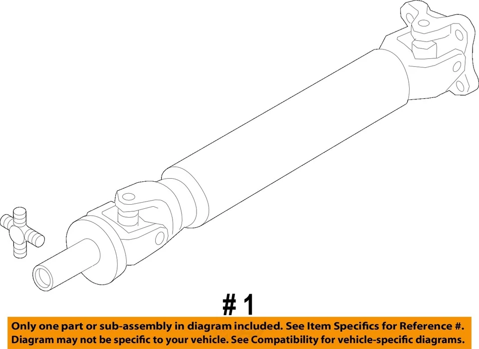 Nissan Titan XD 2017 2018 2019 OEM eje de transmisión trasero 5,0 L 151,6"" WB Foto 4 de 4
