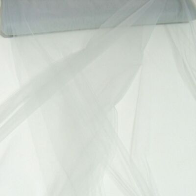 grauer Tüll Gardinenstoff für Store Vorhang Gardine Voile 300cm