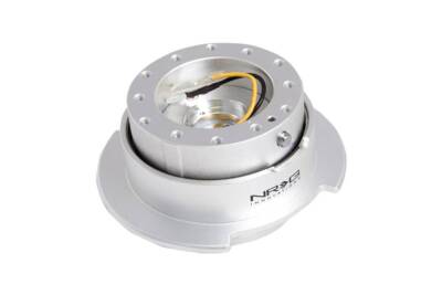 NRG Steering Wheel Quick Release Gen 2.5 Silver Body with Ring Paddle Extensions