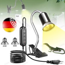 Wärmelampe Terrarium Aquarium Heizlicht UVA UVB E27 Reptilien Strahler 25W 50W