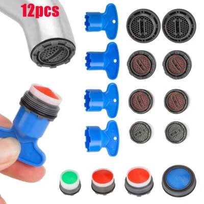 12Pcs Faucet Aerator for Cache Aerators Key Removal Wrench Tool Replace plug-in