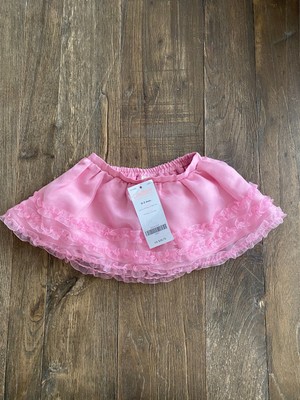Gymboree Baby Tutu Skirt Pink Lace Size 0-3 Months NWT Pull On