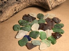 Genuine Atlantic Ocean Sea Glass 25 Bonfire Pieces 83