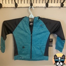 Russell: Athletic Zip Up Turquoise Hoodie- Boys LG 10-12 - Dri Power 360- NWT 