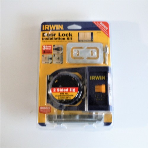 Irwin Door Lock Installation Kit No. 3111001 For Wood Doors With Two