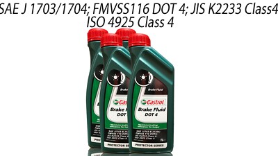 Castrol Brake Fluid Dot 4 BREMSFLÜSSIGKEIT 4x1 Liter