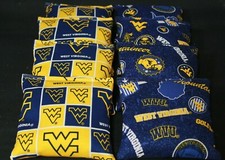  University of WEST VIRGINIA WV MOUNTAINEERS 8 Cornhole Bean Bags ACA Regulation