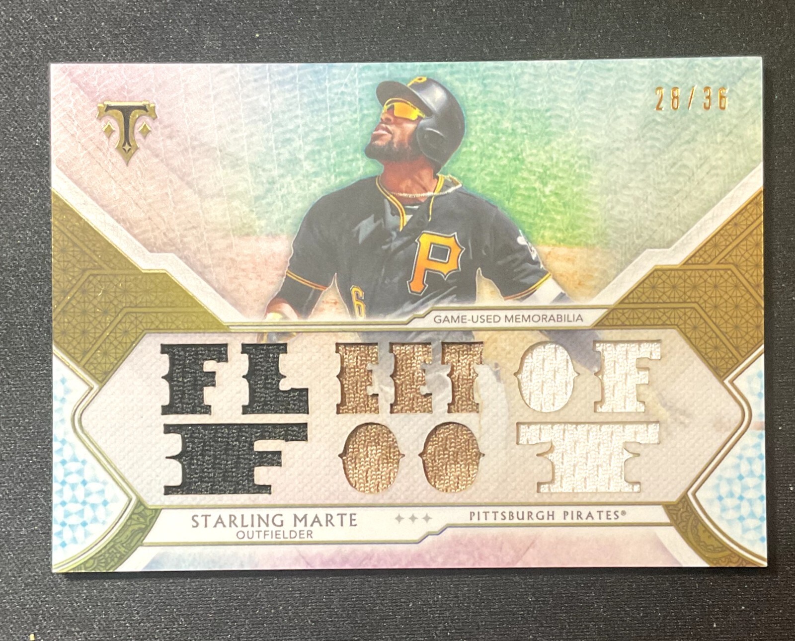 2018 Topps Triple Threads Triple Threads Relics 26/36 Starling Marte #TTR-SM3