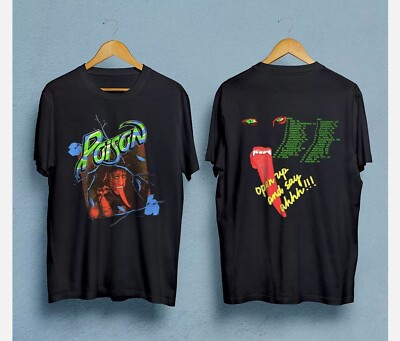 Vintage 80s POISON Open Up And Say Ahh! BANNED 1988 tour concert