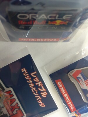 Red Bull F1 Pin Badge 6 Set Verstappen Tsunoda Oracle Racing Japan