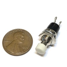 1 Piece NC white normally closed Mini Push Button Momentary OFF ON Switch