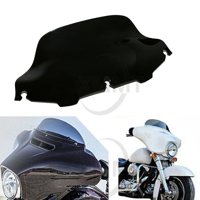 US 8" Black Wave Windshield Fit for Harley Tour Glide Ultra Classic EFI