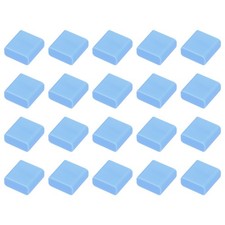20pcs USB 2.0 Port Cap Cover Silicone Protector for USB Data Cable, Blue