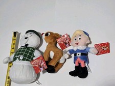 Rudolph The Red Nosed Reindeer Island of Misfit Toys Plush Lot of 3 NWT Retired