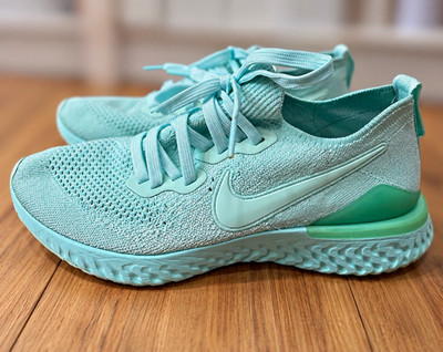 Nike Epic React Flyknit 2 Teal Tint Women s Size 8.5 Running Shoes BQ8927-300