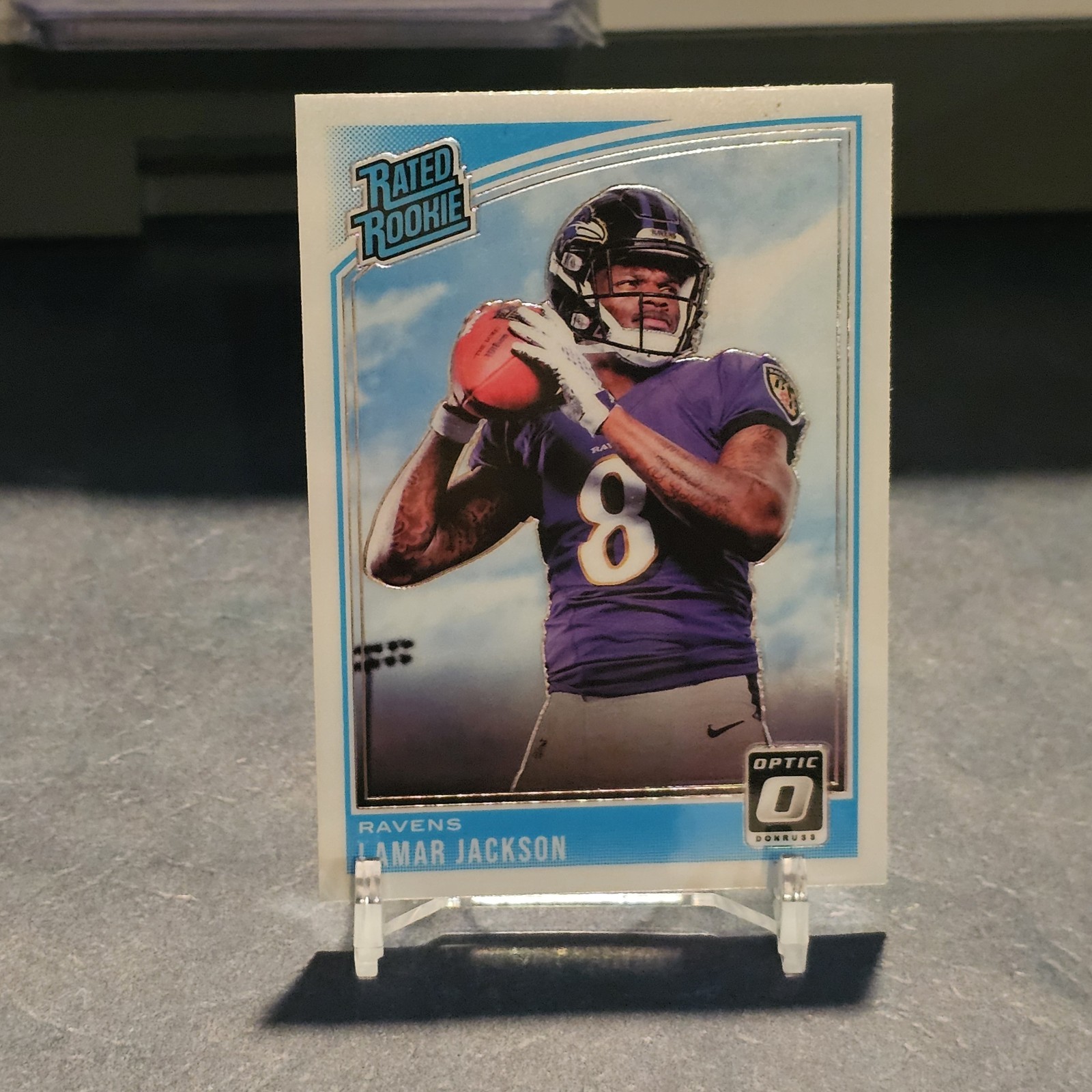 2018 Donruss Optic - Rated Rookie Lamar Jackson #167 (RC) - Clean