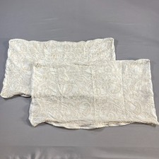 Set Of 2 Croscill Pillow Shams 32 X 16 Cream ...