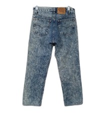 Vintage Levi's 501 Acid Wash Button Fly Jeans 28x27 Blue 5 Made In USA ALTERED