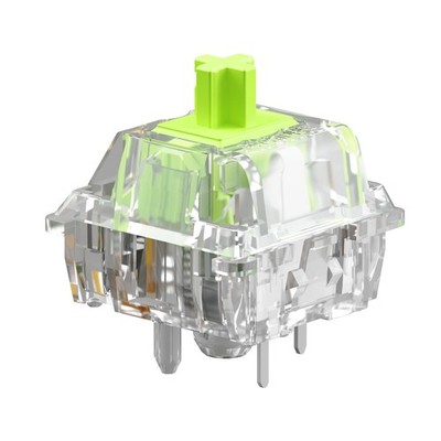36 PCS Raptor Clicky Switches 5-Pin Transparent Pre-Lubed Mechanical Keyboard