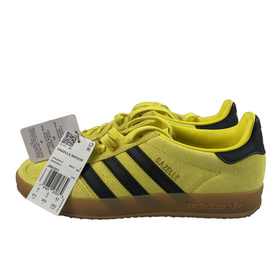 Adidas Gazelle Indoor Shoes Mens Size 8.5 Yellow Black Gum Suede JR6303
