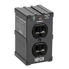 TRIPP LITE ISOBAR SURGE PROTECTOR POWER STRIP, LIFETIME WARRANTY - BLACK