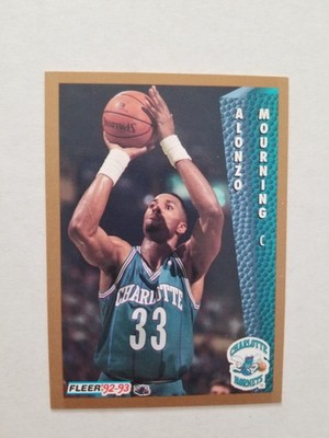 1992-93 Fleer Alonzo Mourning Rookie #311 RC Charlotte Hornets